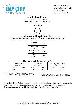 ASTM A307 GD B Specs